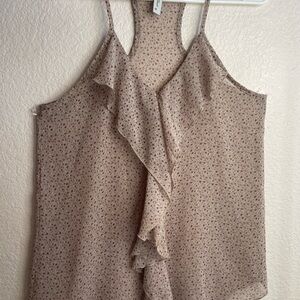 Floral Ruffle Sleeveless Top